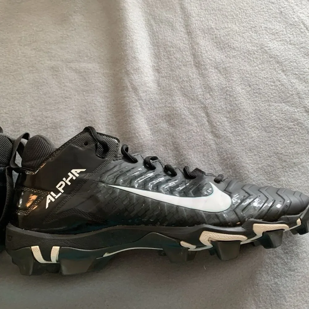 Nike Alpha Baseball Cleats Black Size US 9 W UK 8 EUR 42.5 Good Practice Cleats